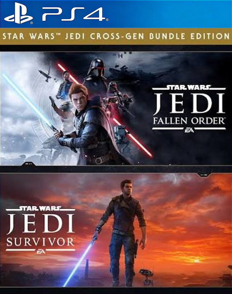 STAR WARS JEDI SURVIVOR + FALLEN ORDER - PS4 - MÍDIA DIGITAL