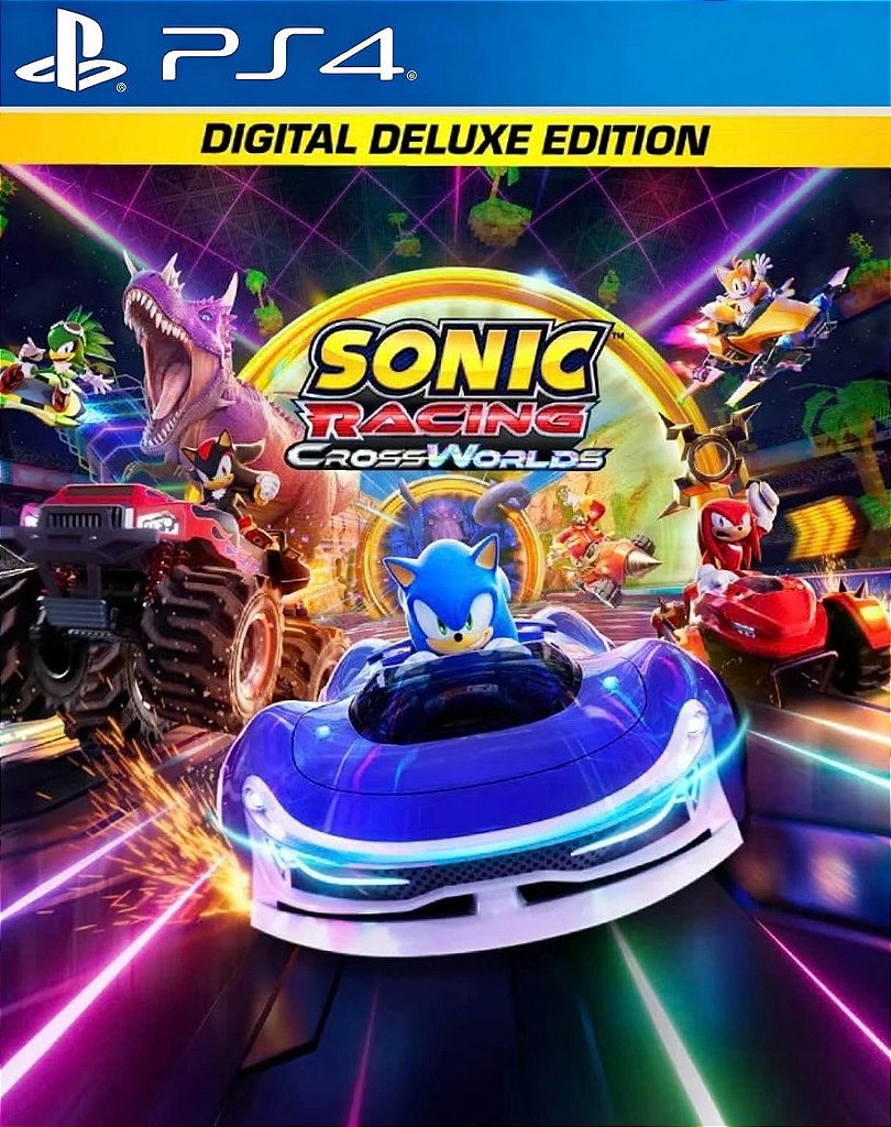 SONIC RACING: CROSSWORLDS: EDIÇÃO DIGITAL DELUXE - PS4 - MIDIA DIGITAL