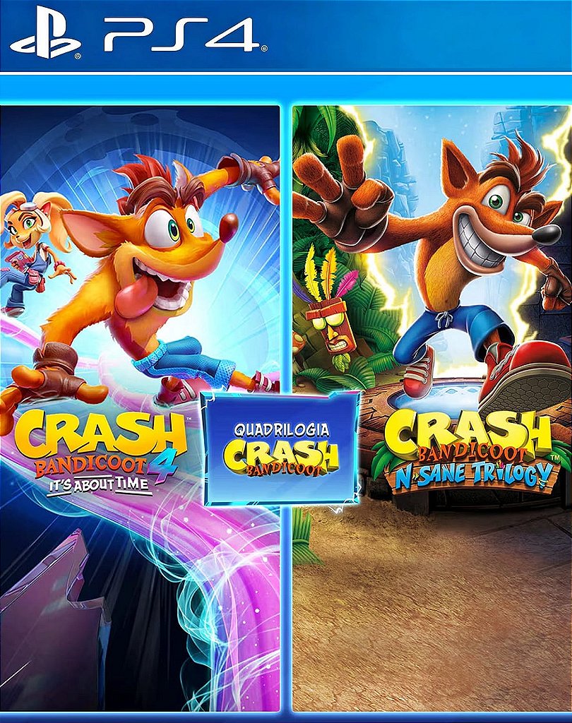 CRASH BANDICOOT™: PACOTE QUADRILOGIA - PS4 - MIDIA DIGITAL