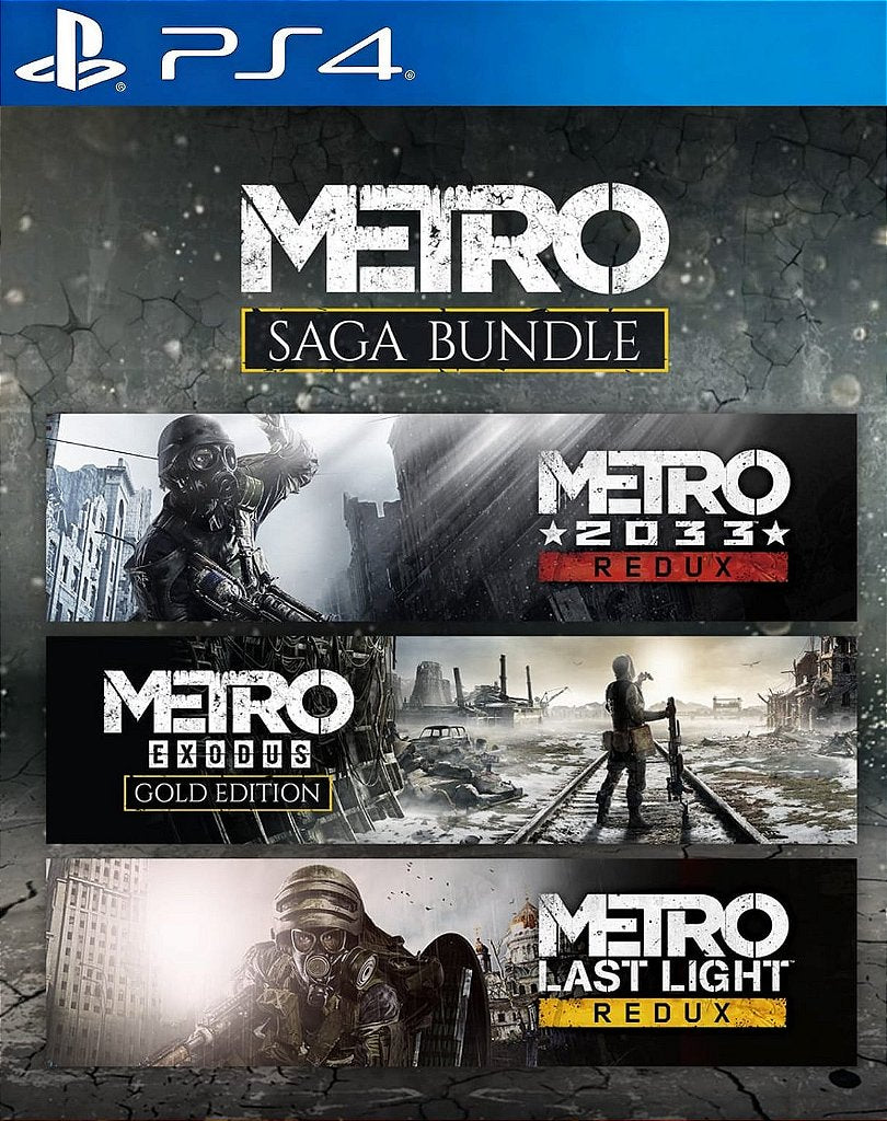 CONJUNTO METRO SAGA - PS4 - MIDIA DIGITAL
