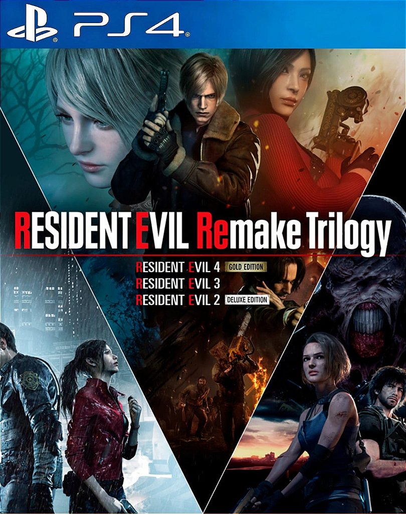 RESIDENT EVIL REMAKE TRILOGY - PS4 - MIDIA DIGITAL