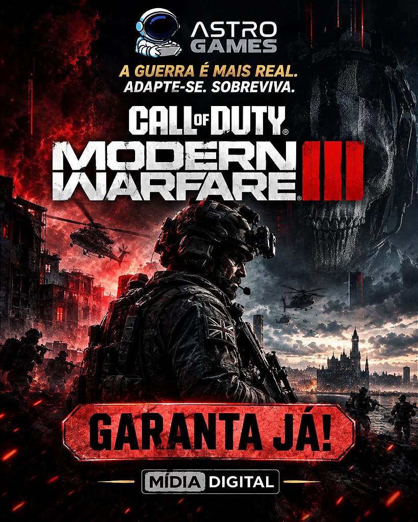 CALL OF DUTY MODERN WARFARE 3 (mw3) - PS5 - MÍDIA DIGITAL