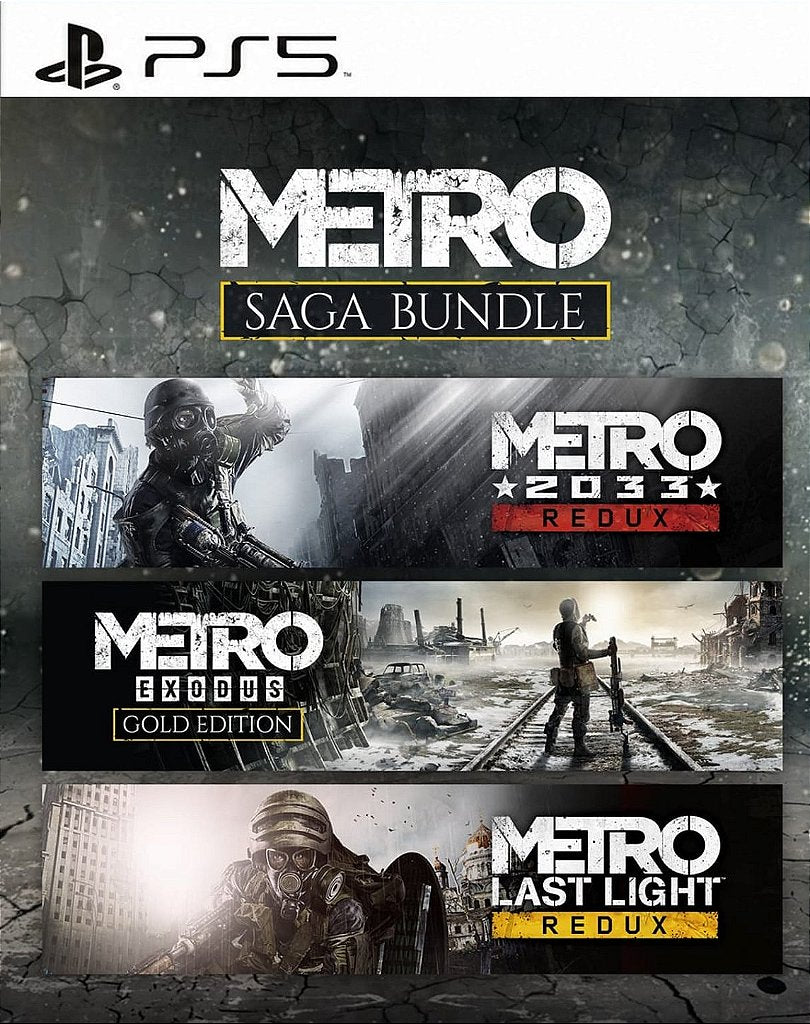 CONJUNTO METRO SAGA - PS5 - MIDIA DIGITAL