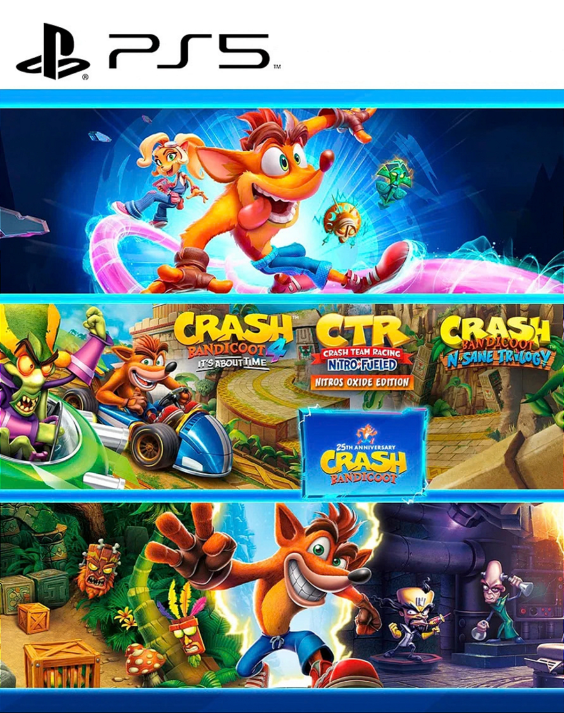 CRASH BANDICOOT PACOTE DE CRASHVERSÁRIO - PS5 - MIDIA DIGITAL