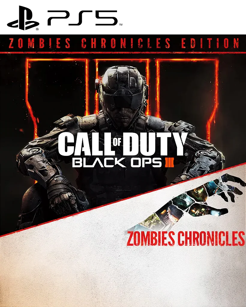 CALL OF DUTY BLACK OPS III — EDIÇÃO ZOMBIES CHRONICLES - PS5 - MÍDIA DIGITAL